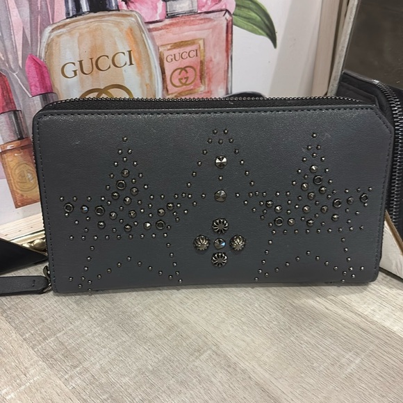 Jimmy Choo Handbags - JIMMY CHOO ~ Dark Gray Calf Skin Leather ~Wallet Authentic  🌟 ⭐️ 🌟